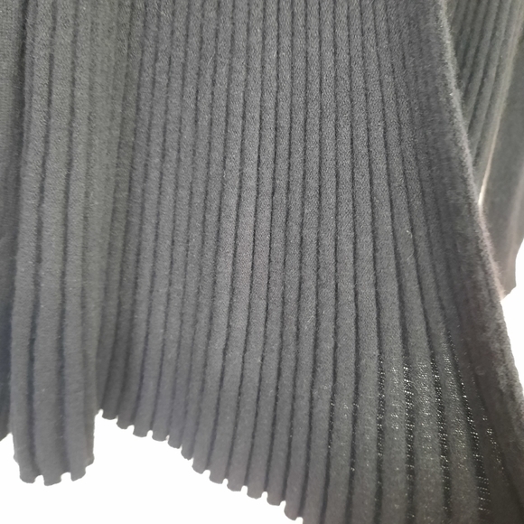 Charter Club Luxury Cashmere Open Front Cardigan Black Womens Size Small Soft - Picture 6 of 12